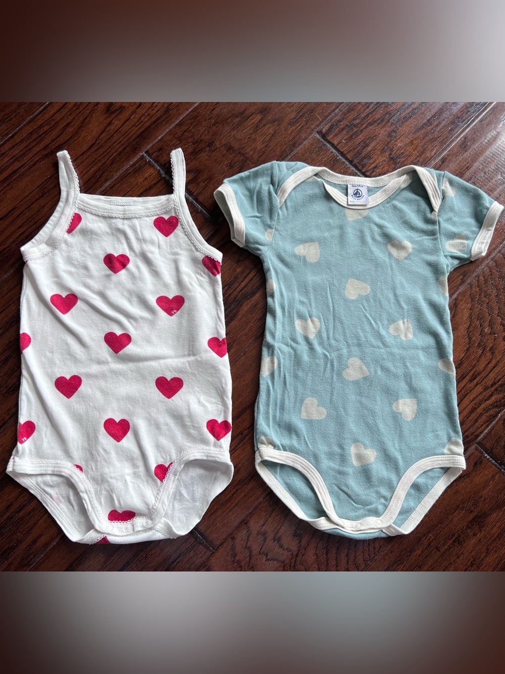 Petit Bateau baby bodysuit set 36m